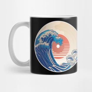 Vintage Vinyl Record Off Kanagawa Mug